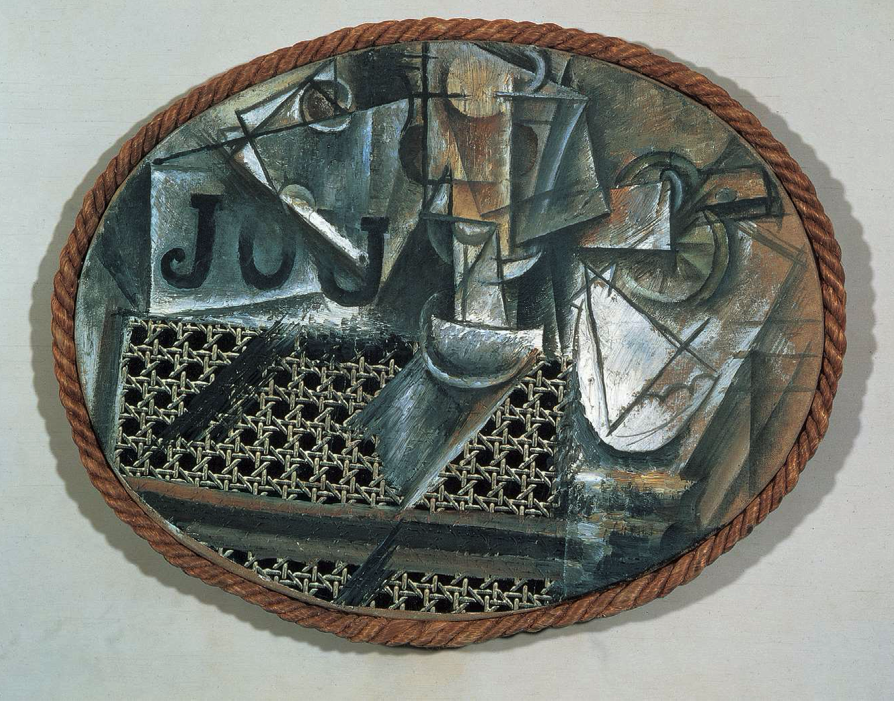 Nature morte à la chaise cannée