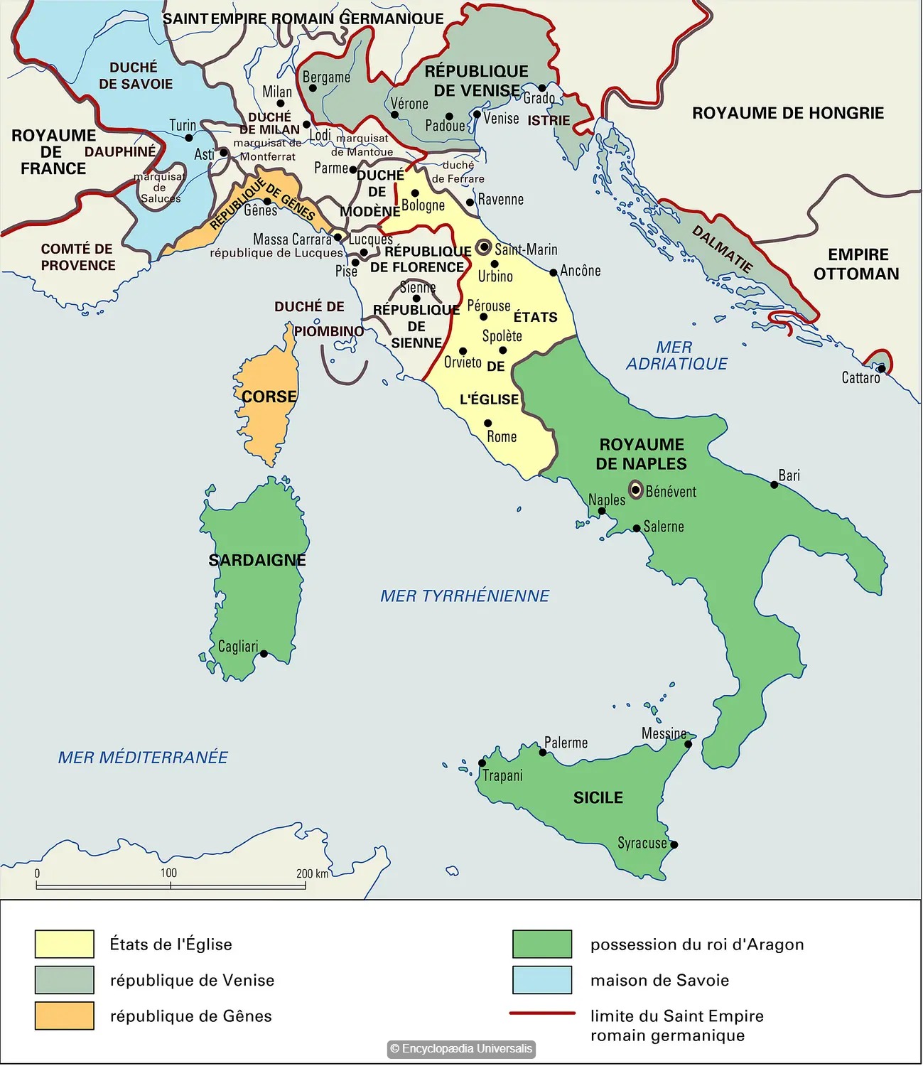 l'Italie XVe siècle