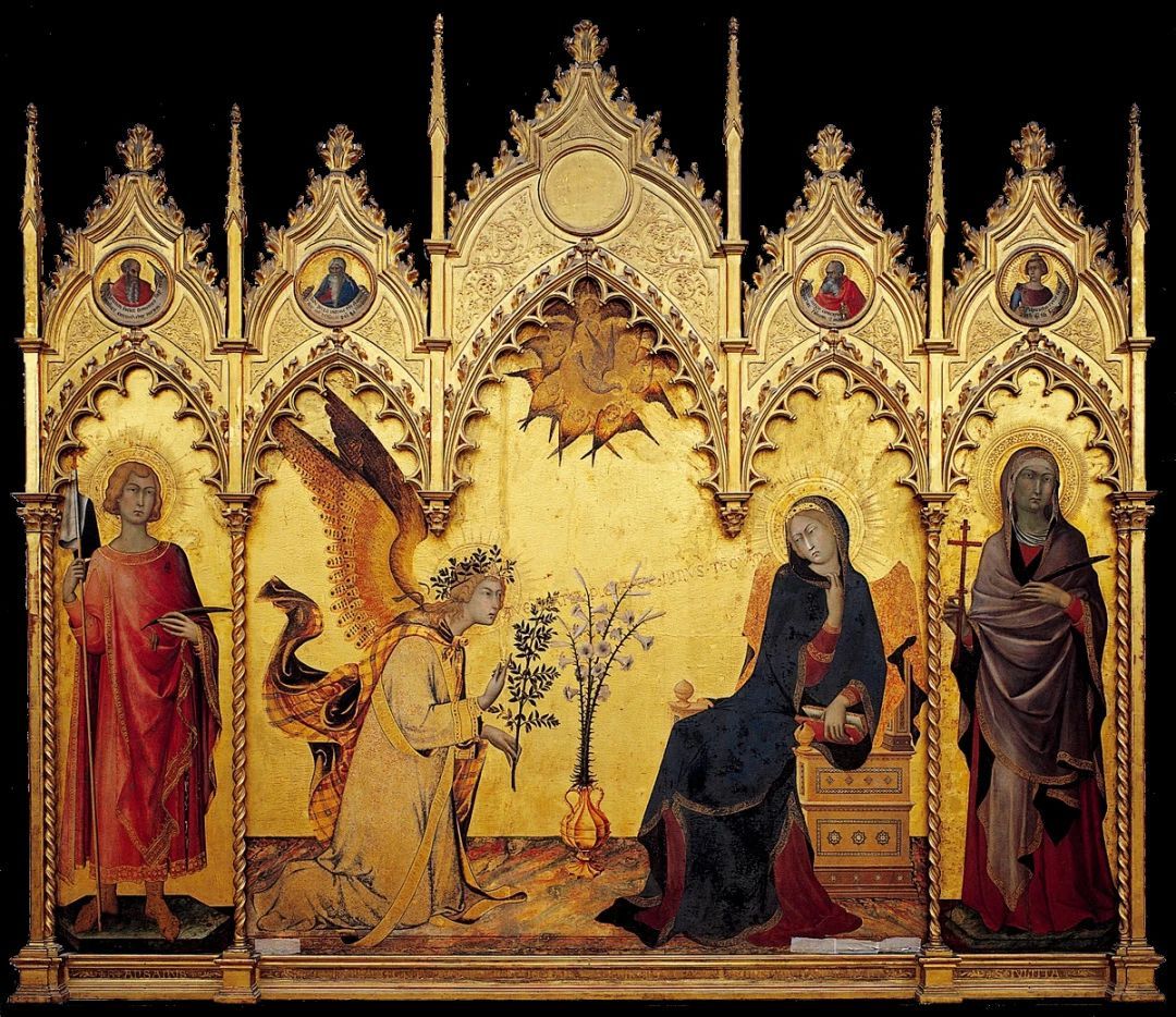 L'Annonciation Simone Martini/Lippo Memmi