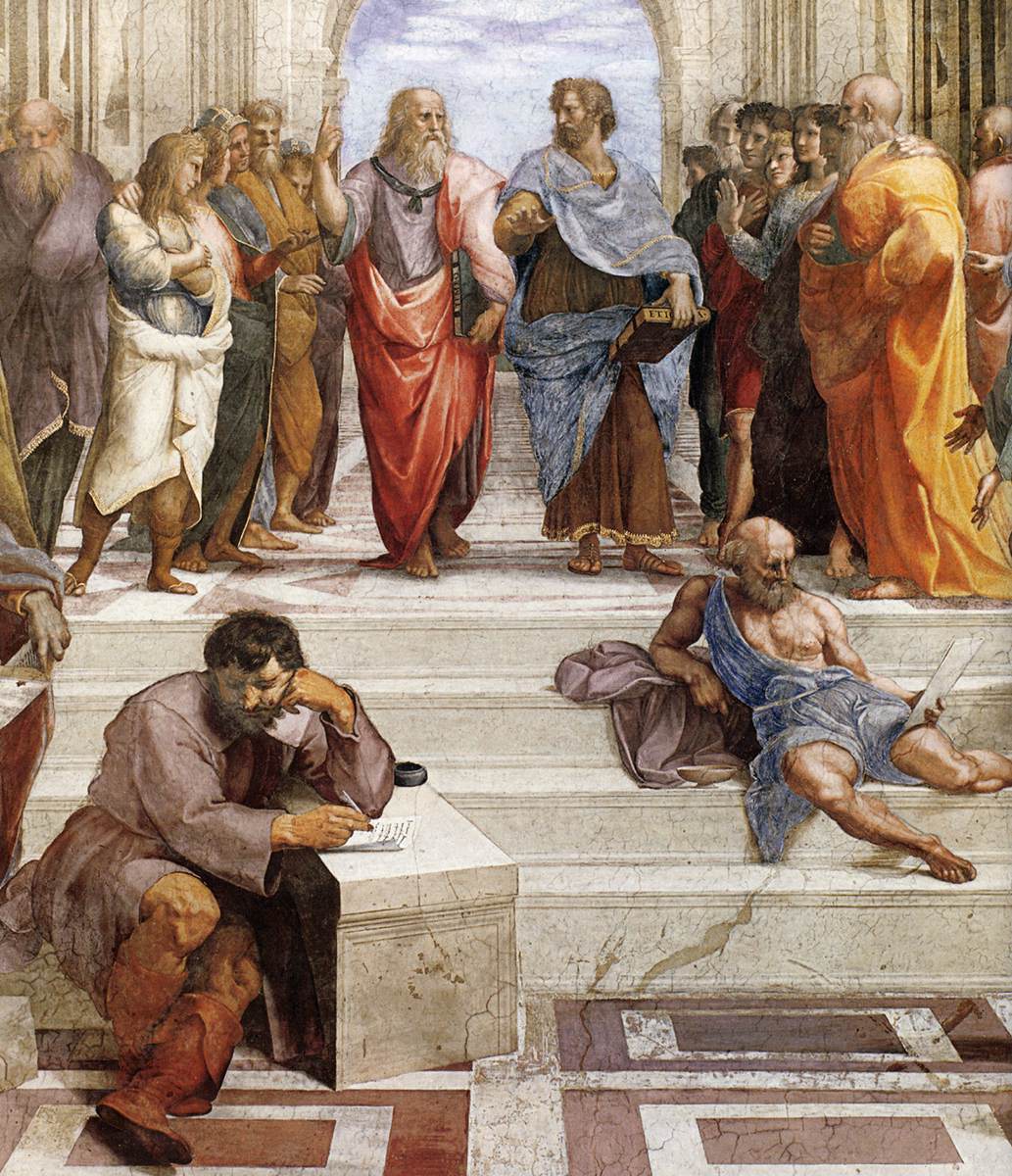 Détail L'École d'Athènes Raphaël