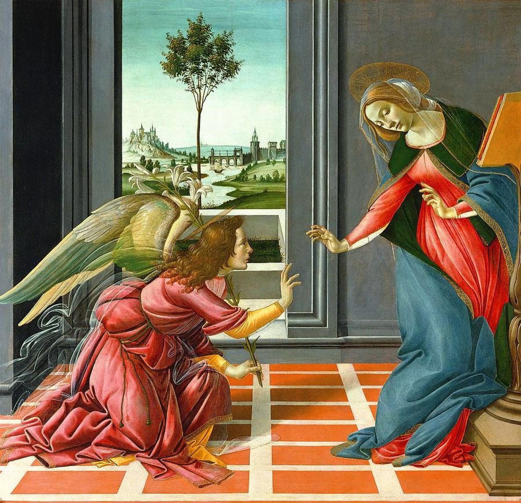L'Annonciation Botticelli
