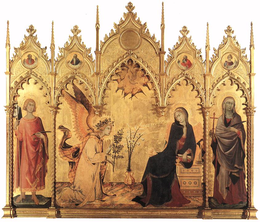 L'Annonciation Simone Martini