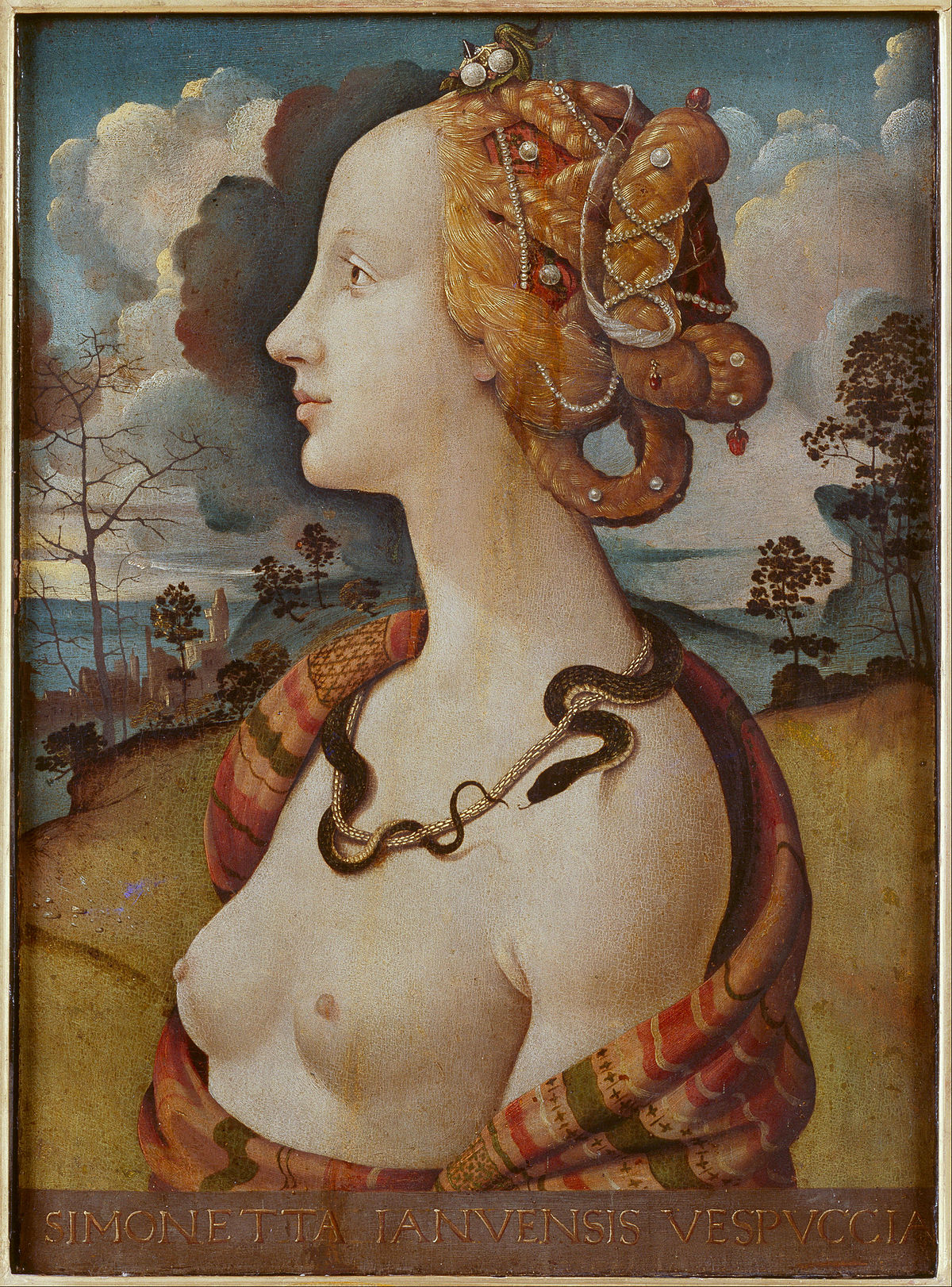 Le portrait de Simonetta Vespucci Botticelli