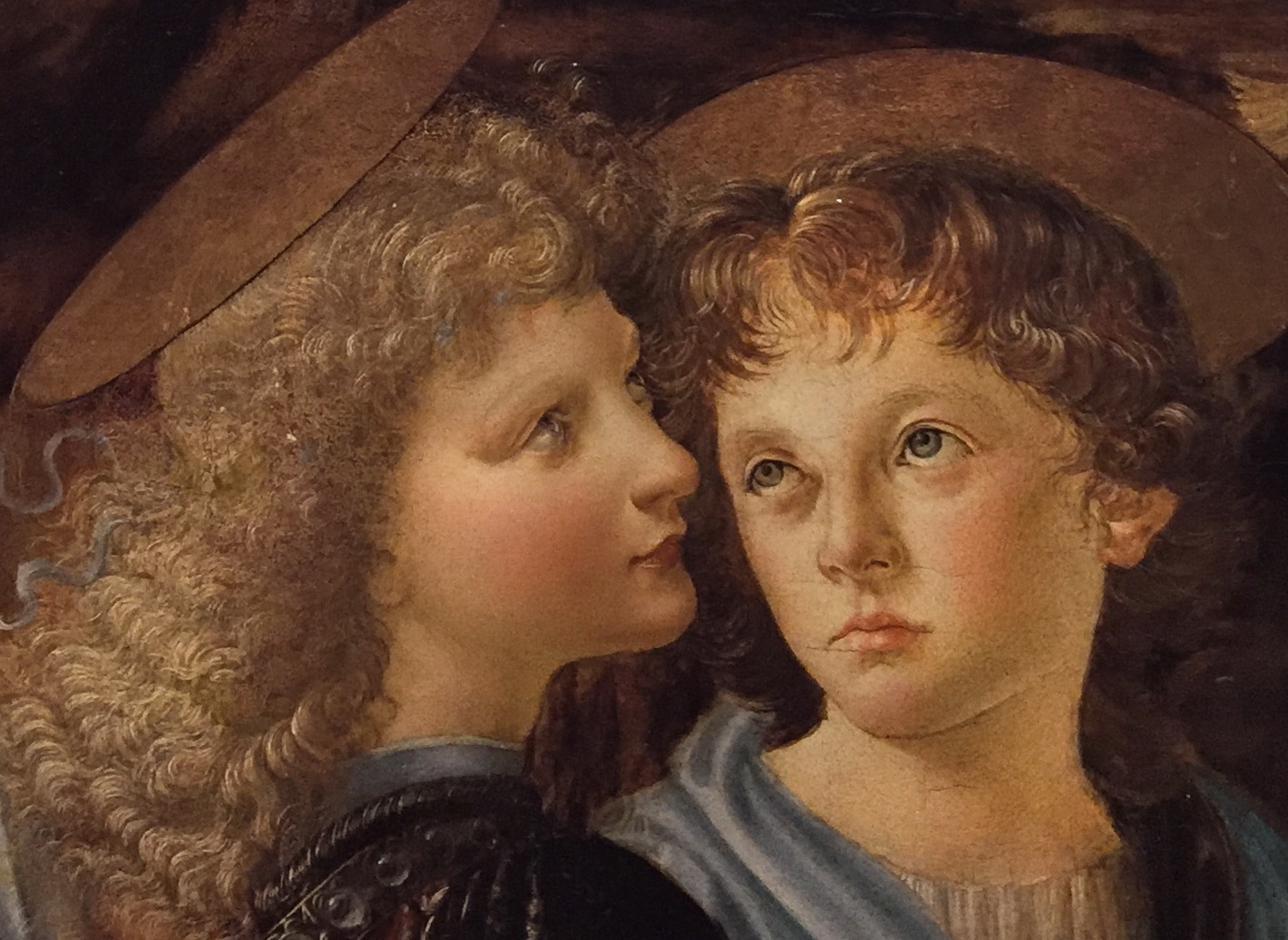 Baptême du Christ Léonard de Vinci