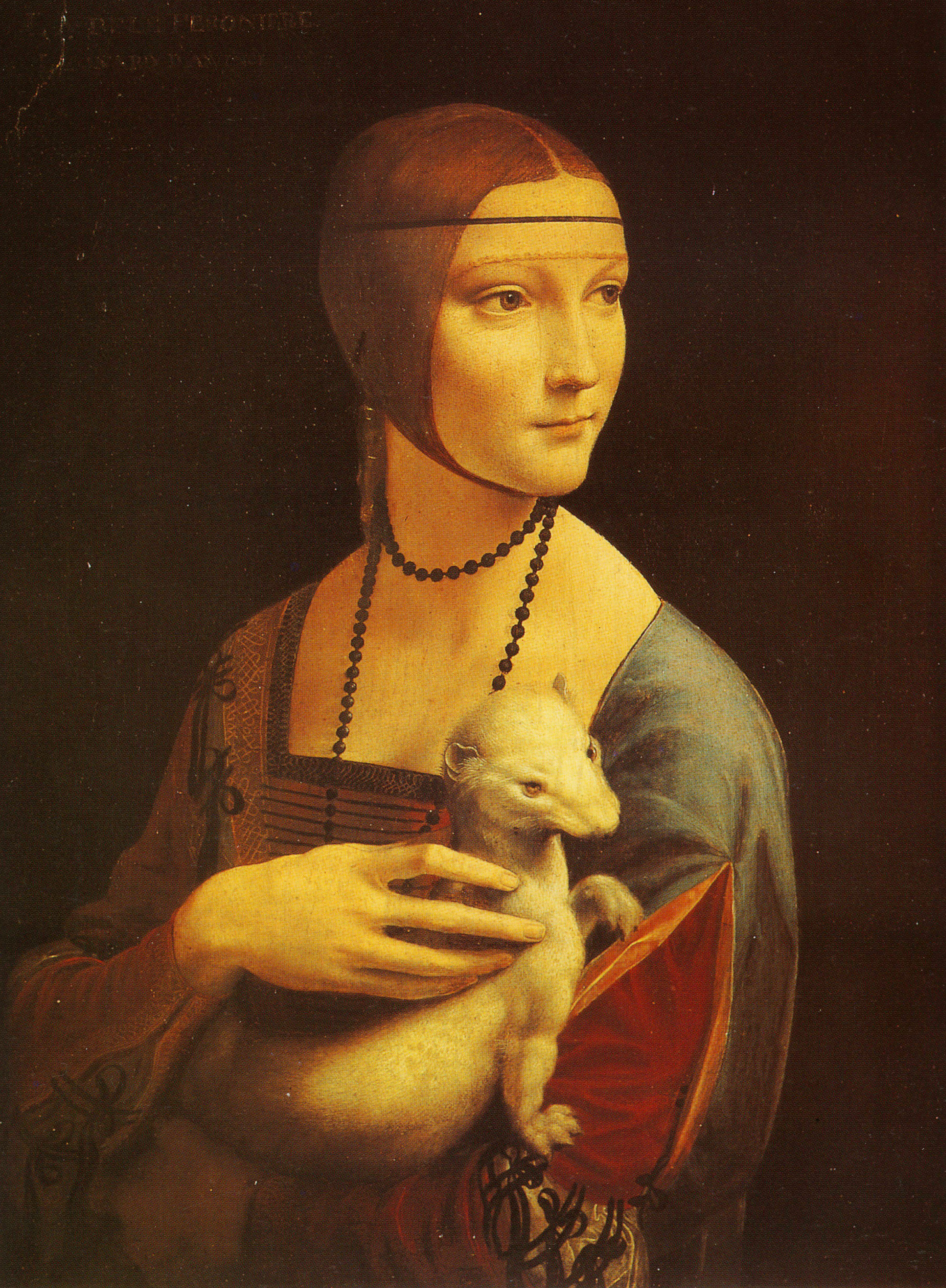La Dame à l'hermine Léonard de Vinci