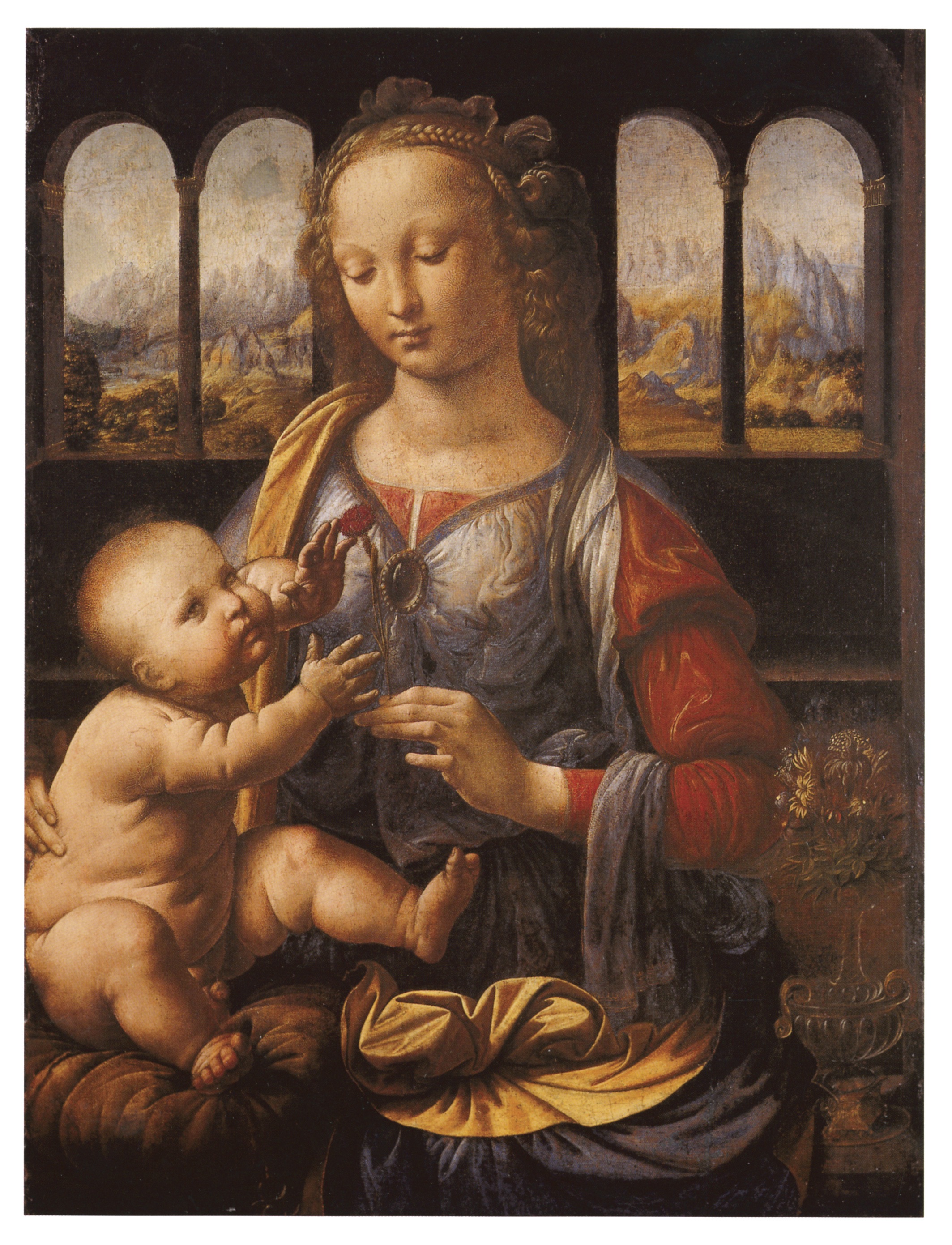 la Madone à l'œillet de Léonard