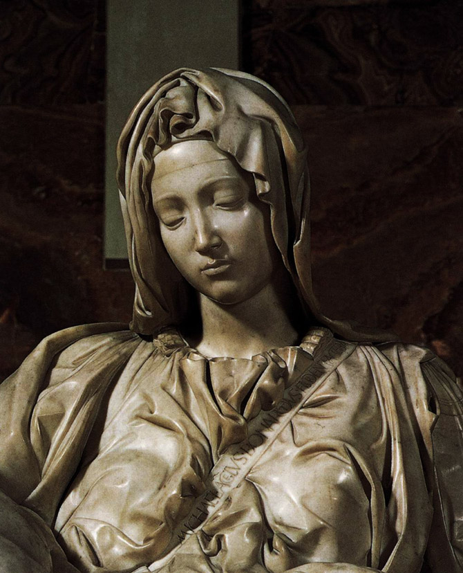 Détail Pietà Michel-Ange