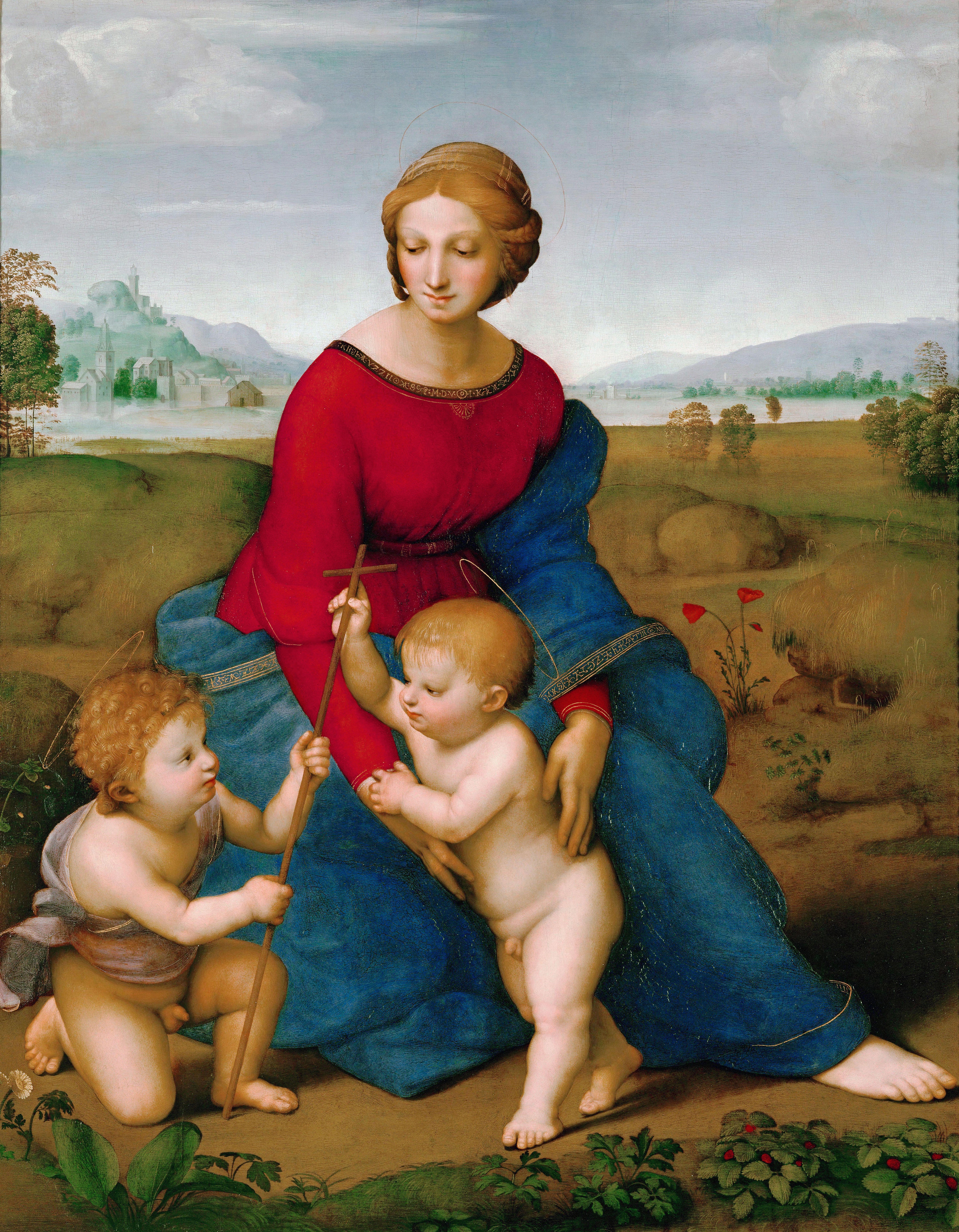 La Madone au pré 1505-1506 Raphaël