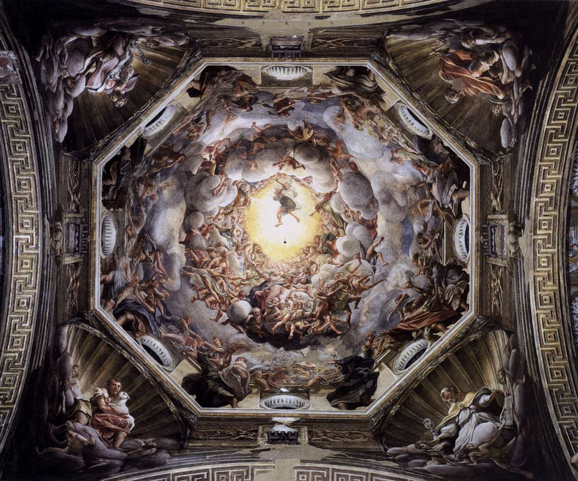le plafond de la cathédrale de Parme Corrège 1526 et 1530