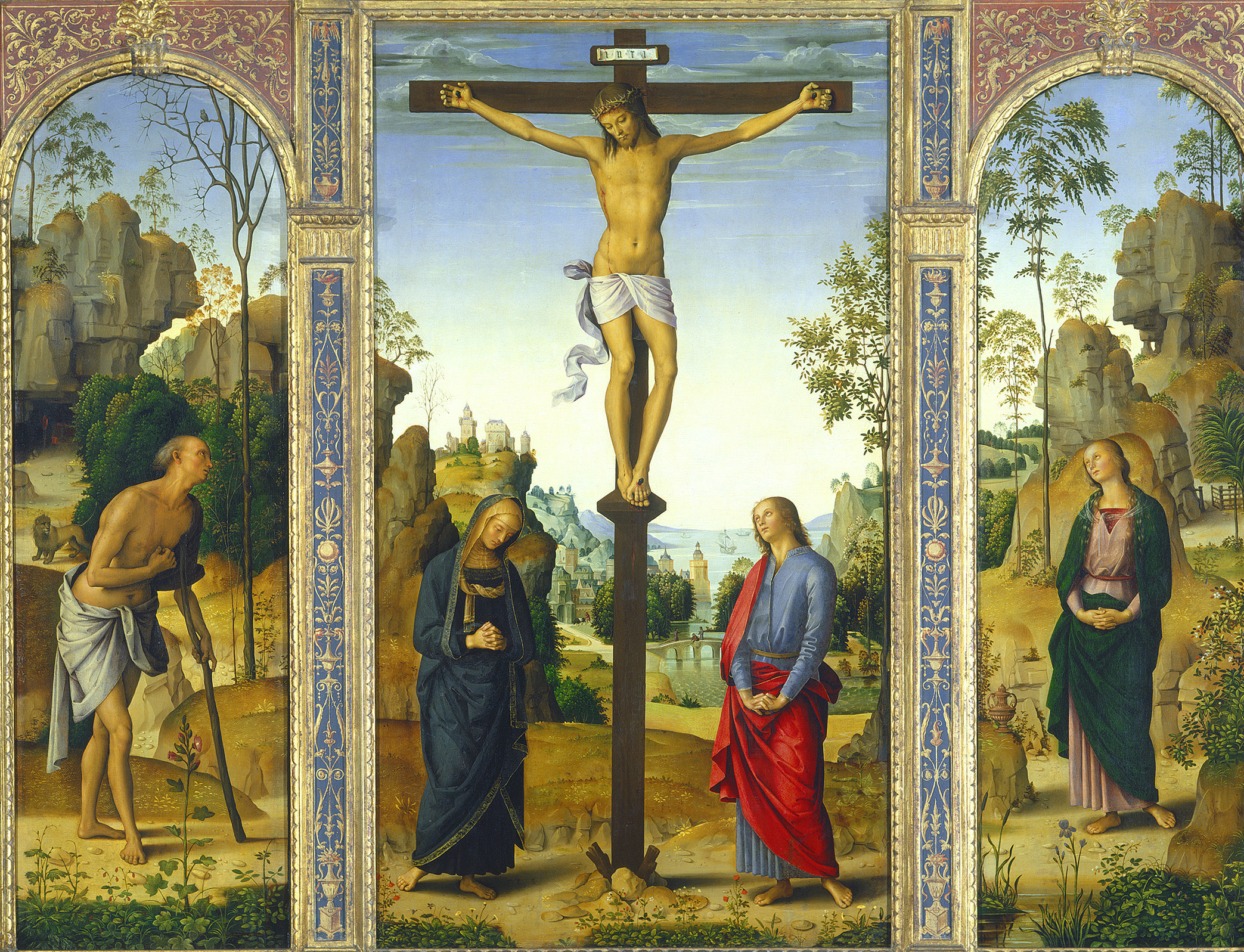 Crucifixion with Saint Pérugin 1485