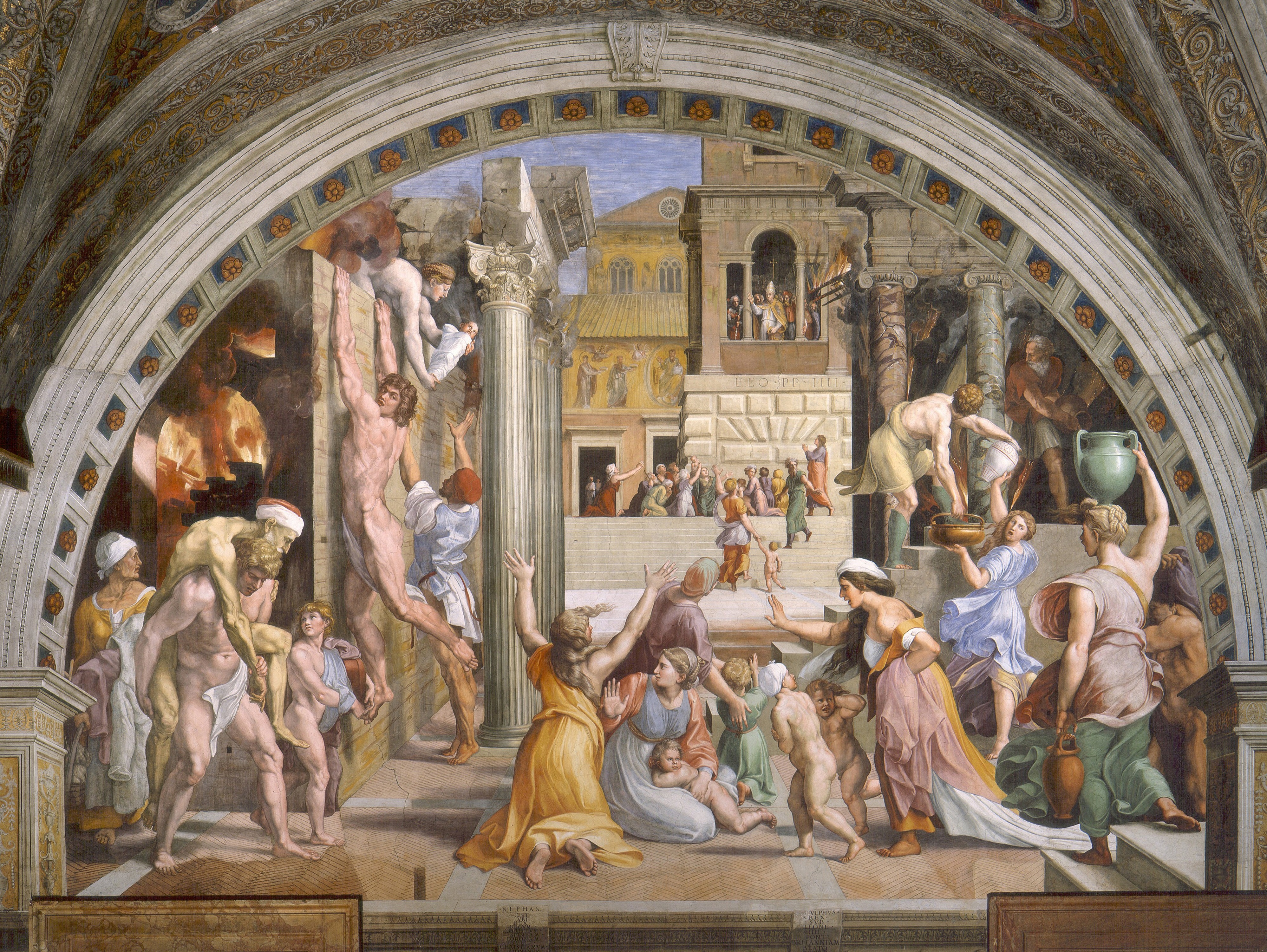 L'Incendie du Bourg Raphaël 1514