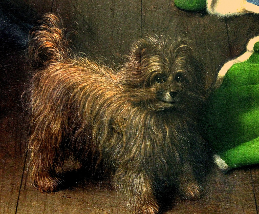 Détail Les Époux Arnolfini Van Eyck 1434