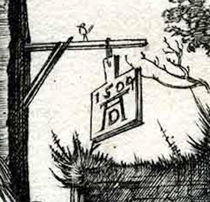 Détail La Nativité Dürer 1504