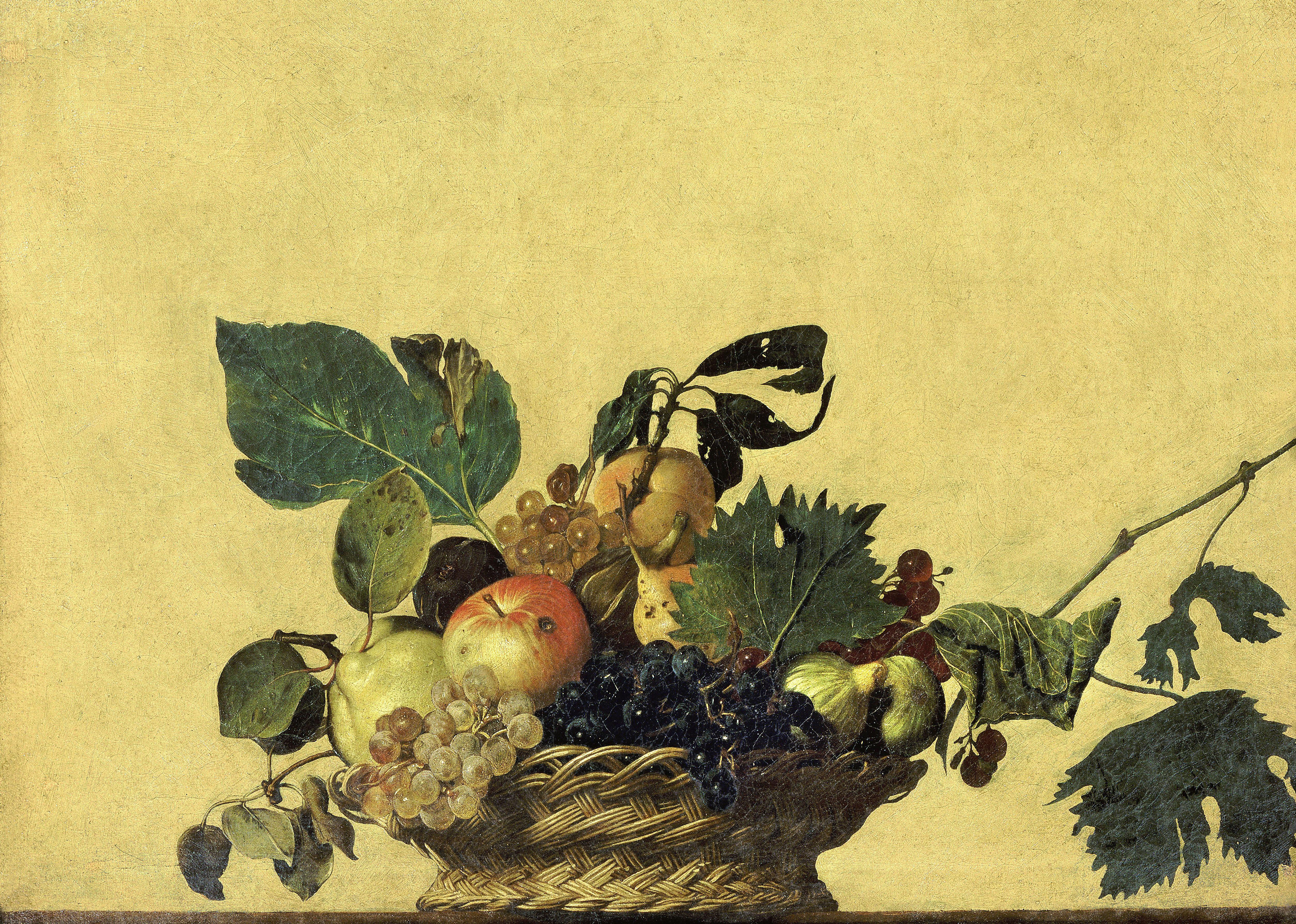 Corbeille de fruits Caravage 1595-1596