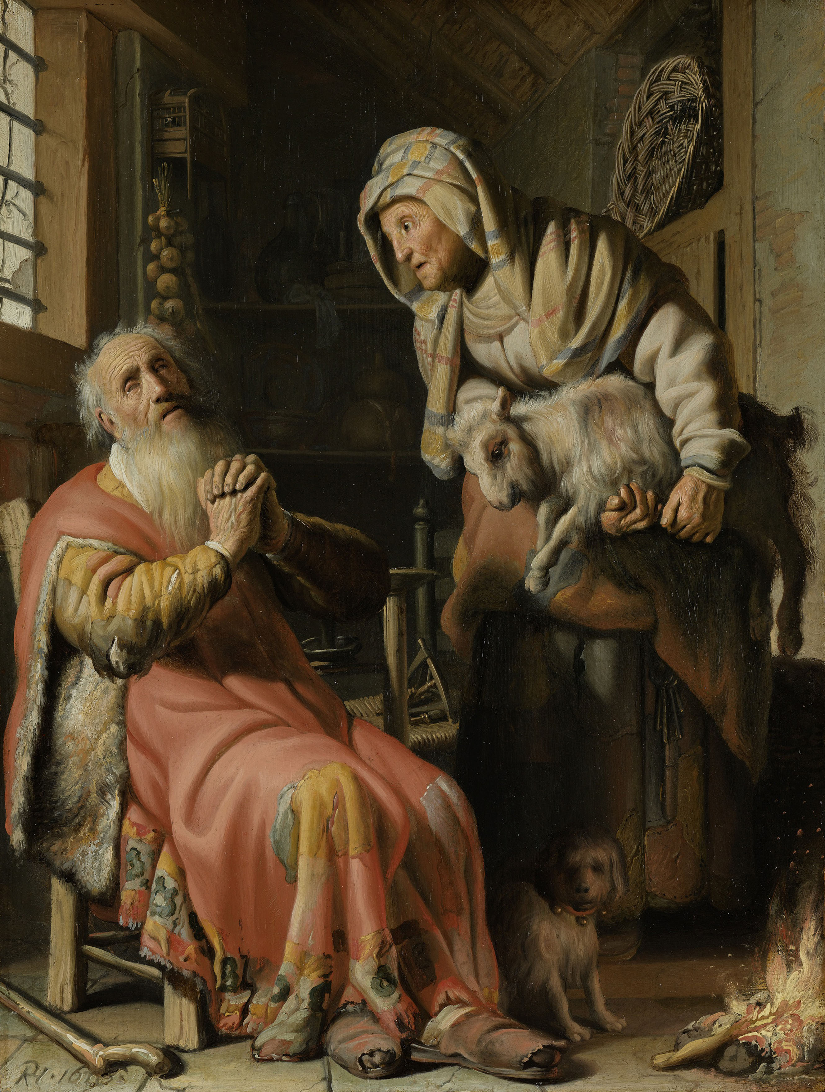 Tobit and Anna with the Kid goat 