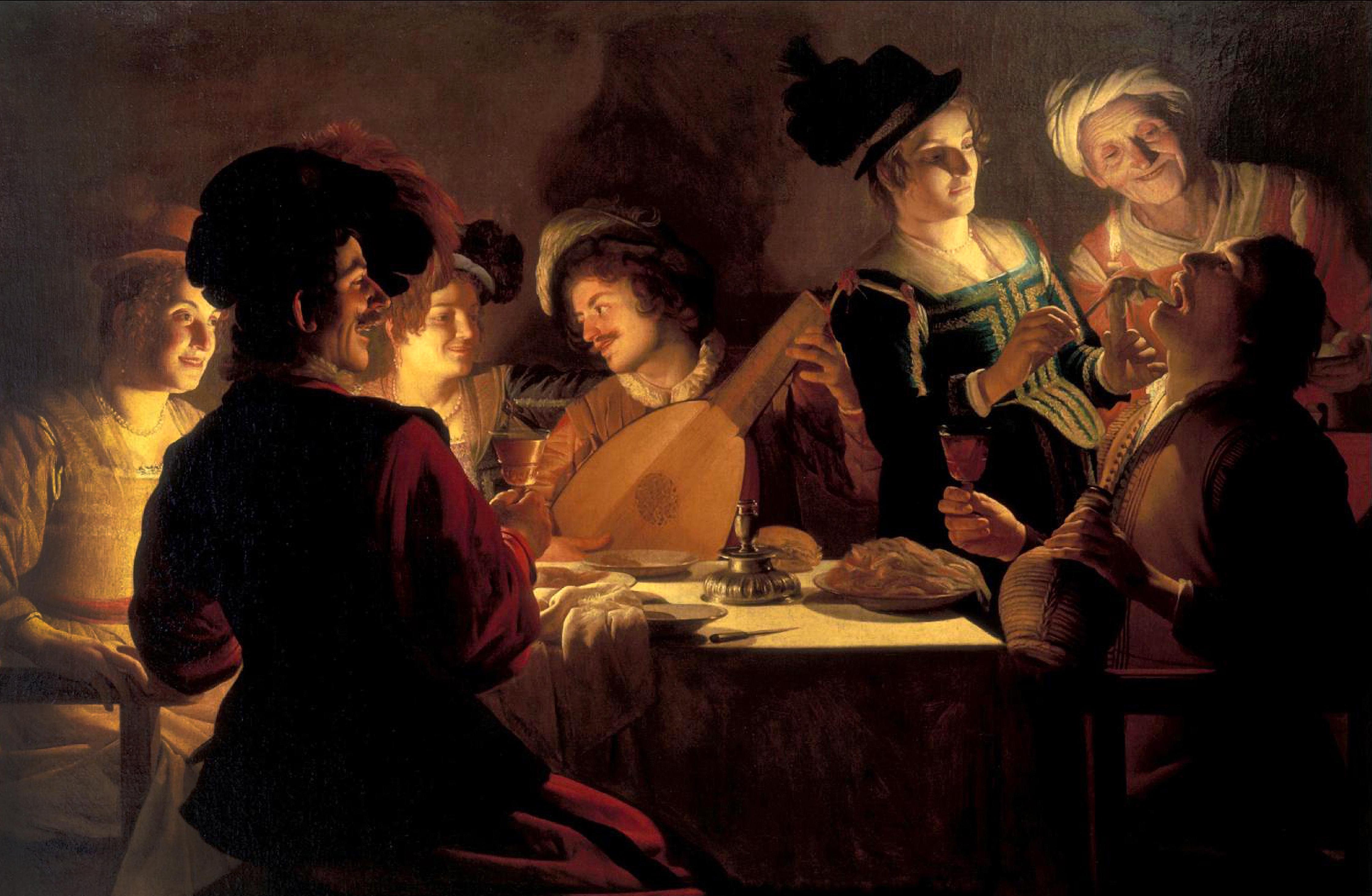 Le Festin joyeux 1622 Honthorst