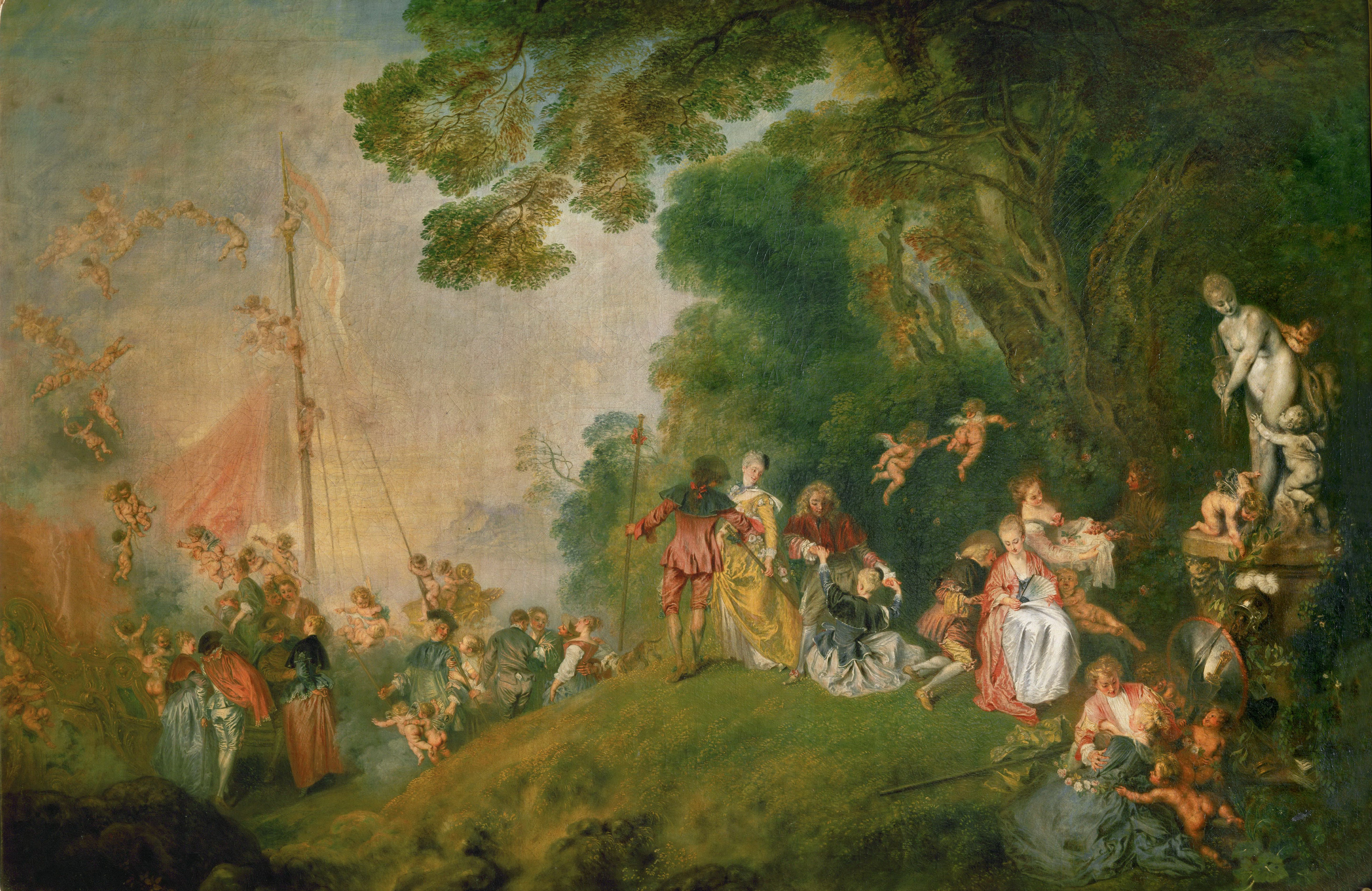 Le Pèlerinage à l'île de Cythère Watteau