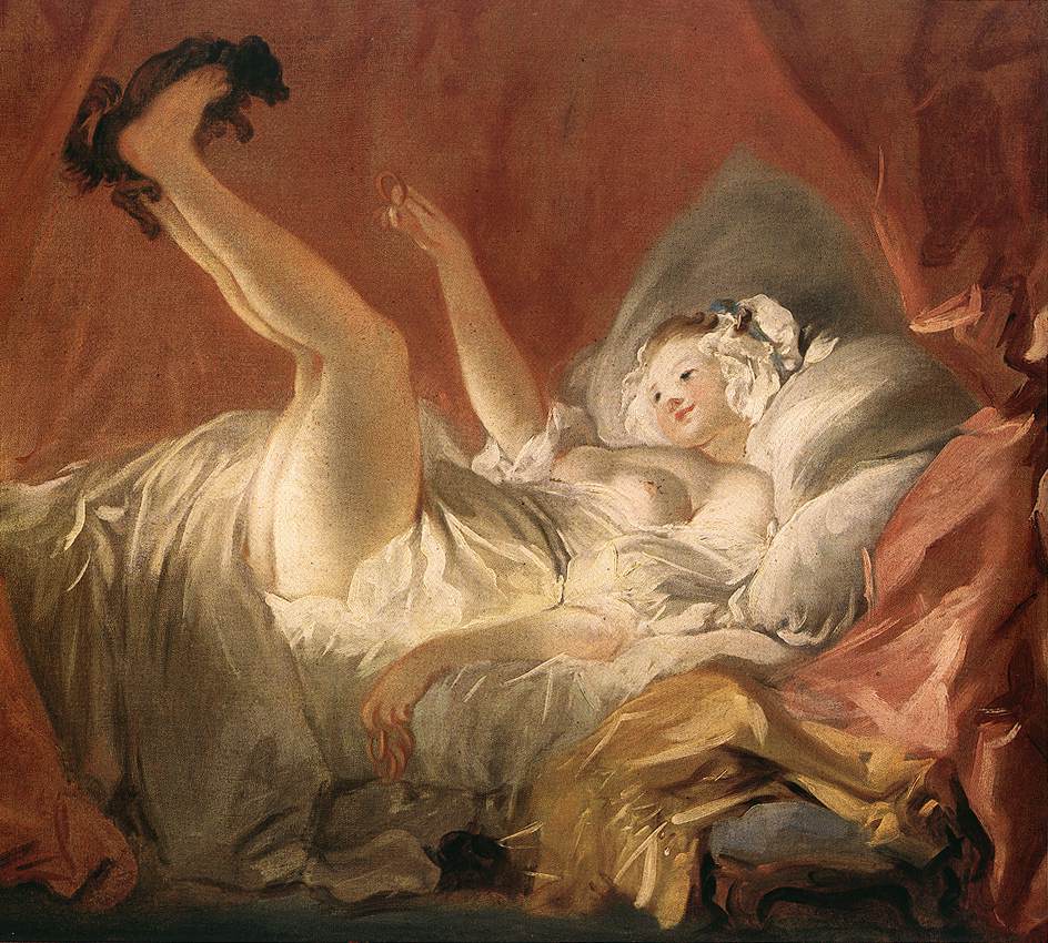 Jeune fille avec son chien