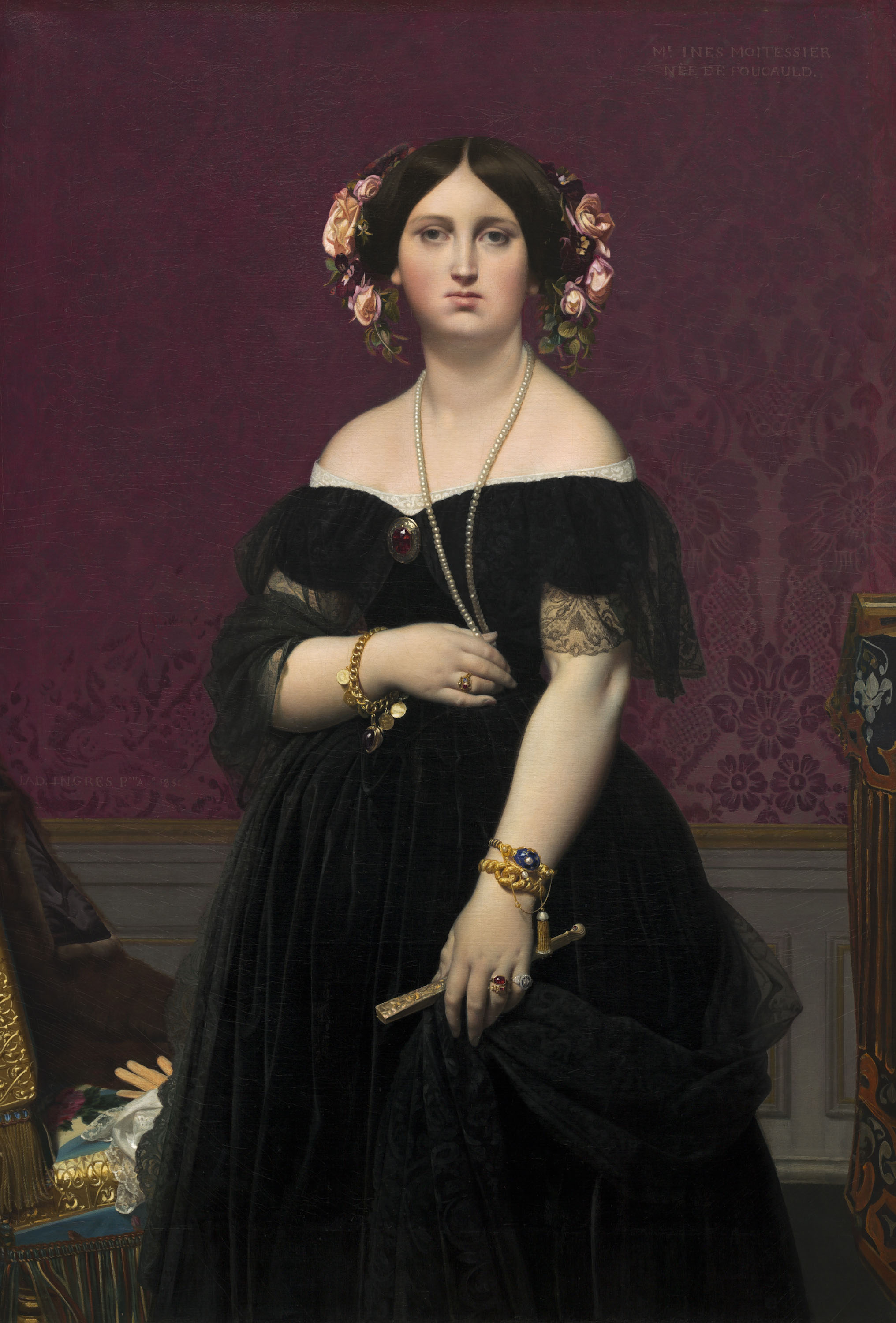 Portrait de Madame Moitessier debout